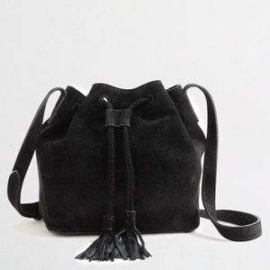 JCrew Leather Bucket Crossbody Bag